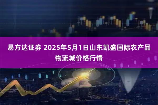 易方达证券 2025年5月1日山东凯盛国际农产品物流城价格行情
